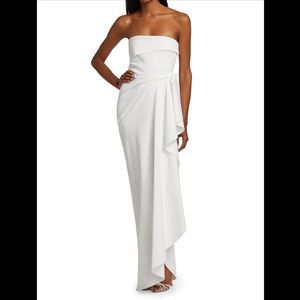 NWT Chiara Boni La Petite Robe Nyaveth Long Column Dress Size 6 $995